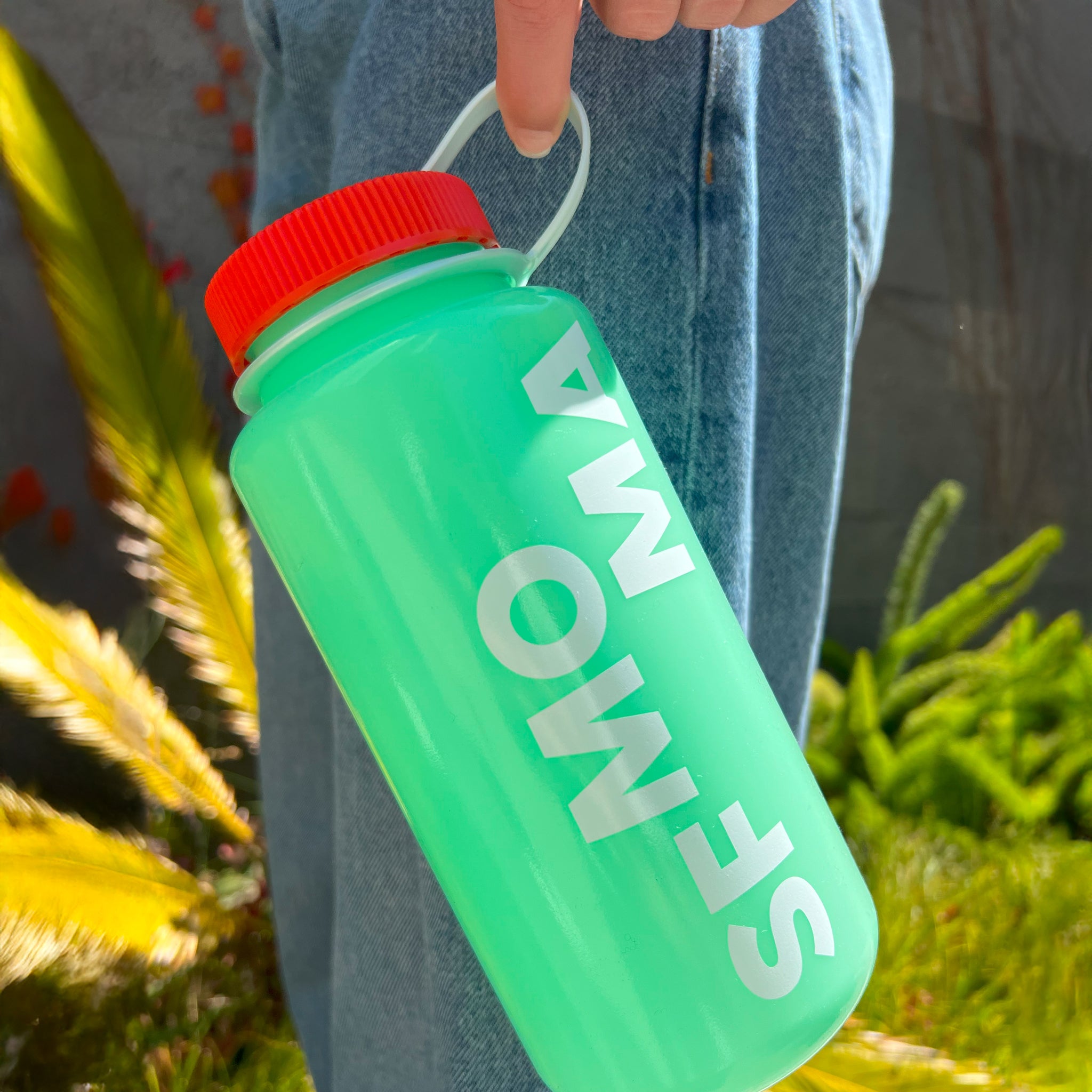 フラーレン　sana SFMOMA Glow-in-the-Dark Green Wide Mouth 32 oz. Nalgene