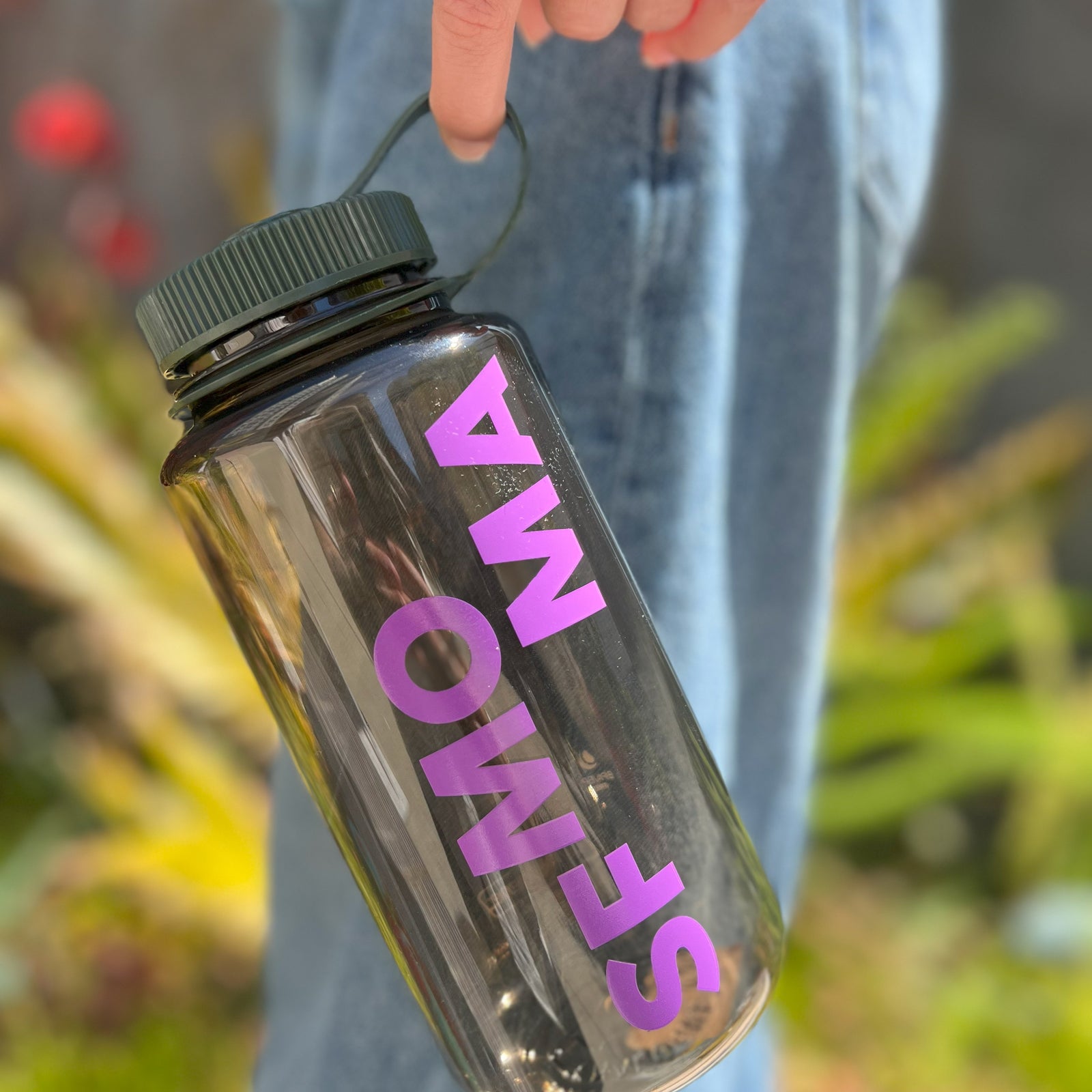 SFMOMA Woodsman Wide Mouth 32oz Nalgene Bottle front