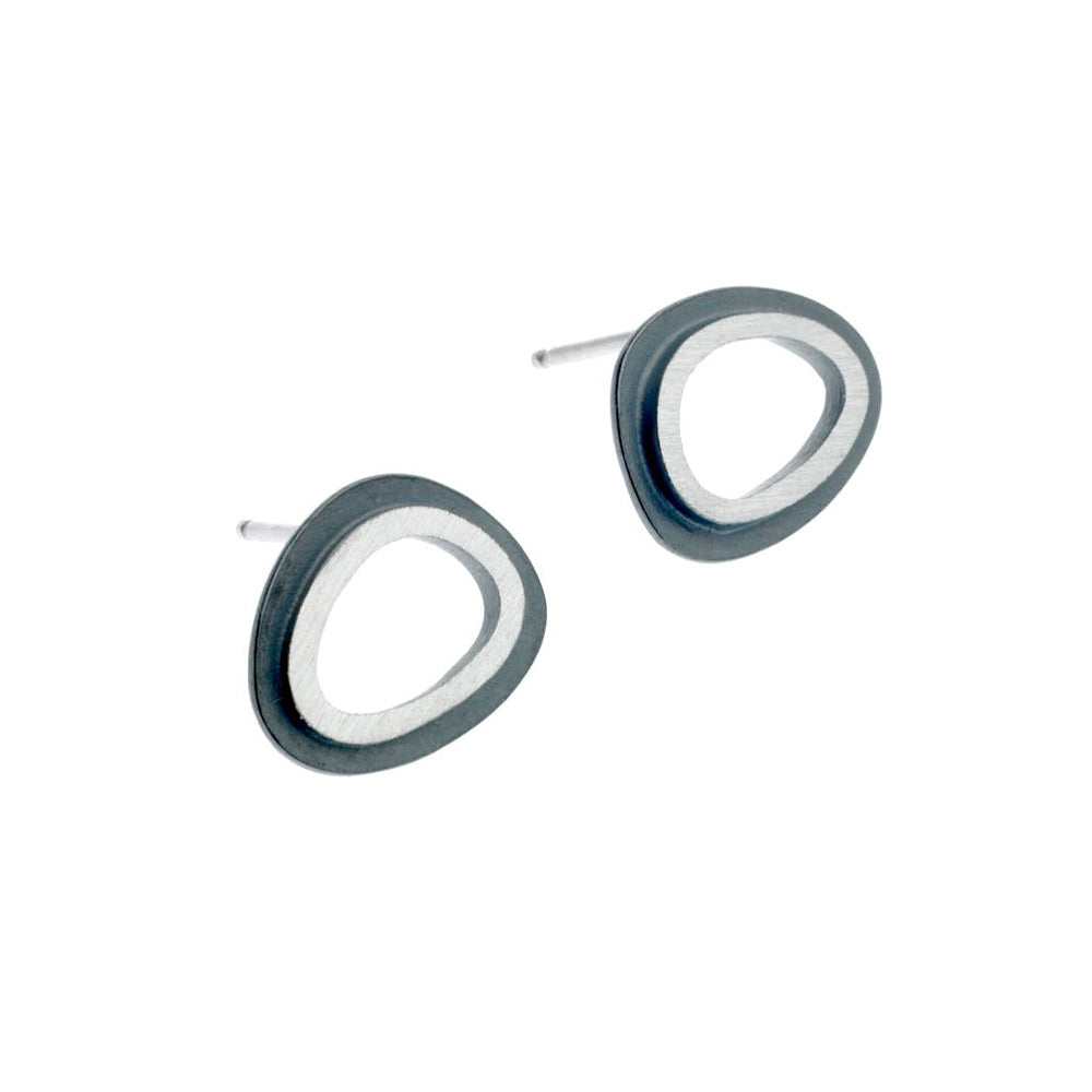 Eclipse Organic Ovals Post Earrings