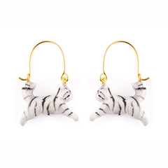 Red Panda Small Hoop Earrings - SFMOMA Museum Store