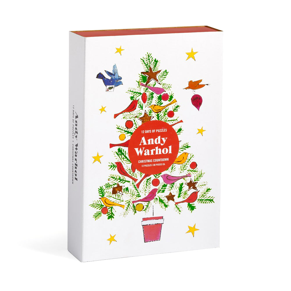 &#39;Andy Warhol 12 Days of Puzzles Christmas Countdown&#39; box.