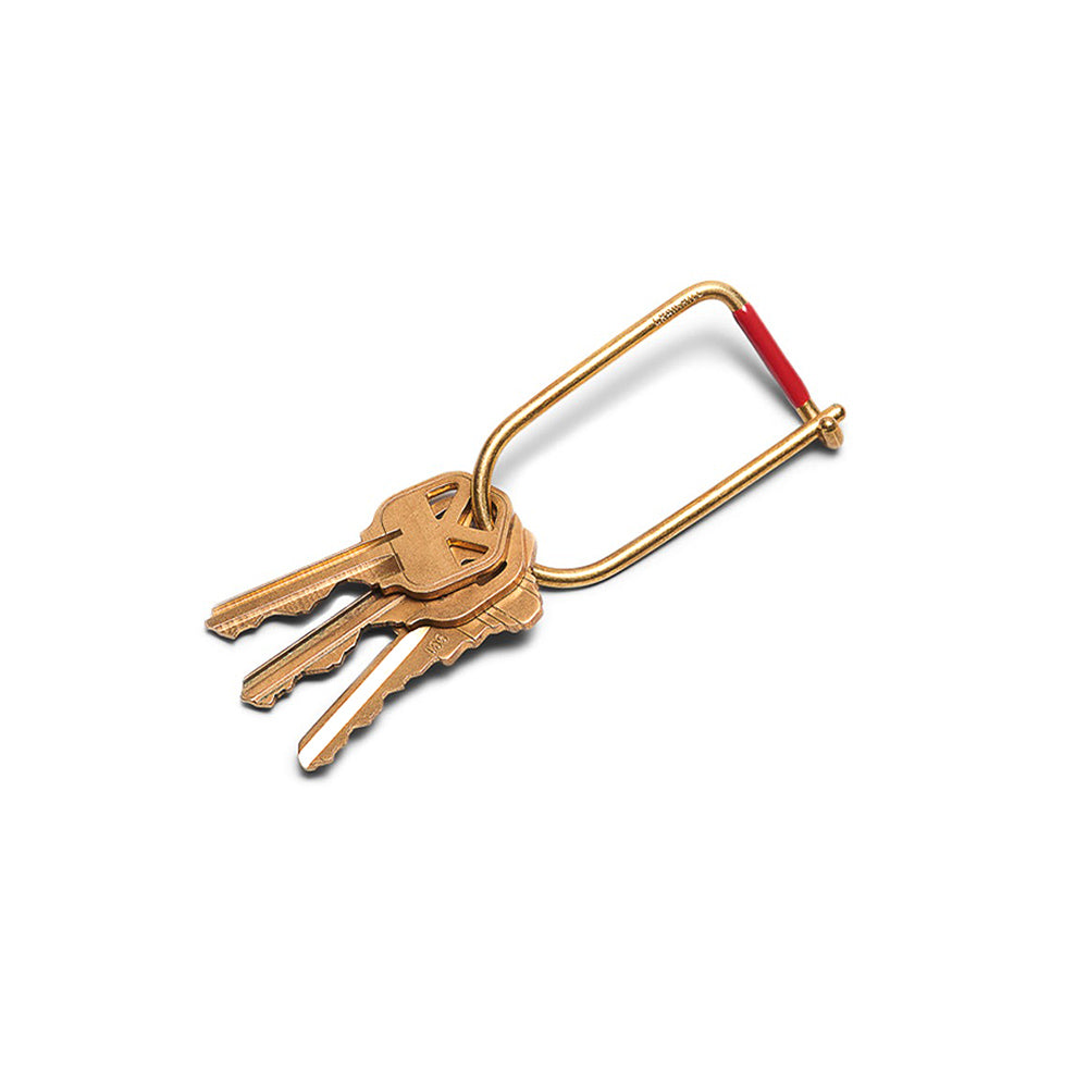 Keyring with 3 keys attached.