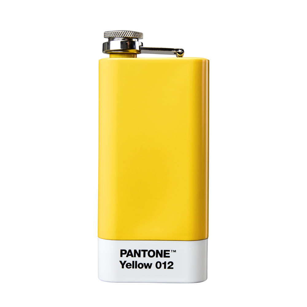 Yellow 012 Pantone Hip Flask