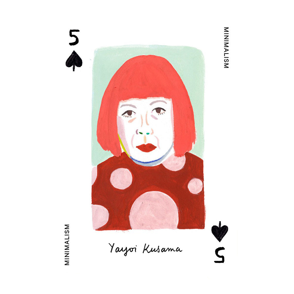 Yayoi Kusama card from &#39;Art Genius Playing Cards&#39;.