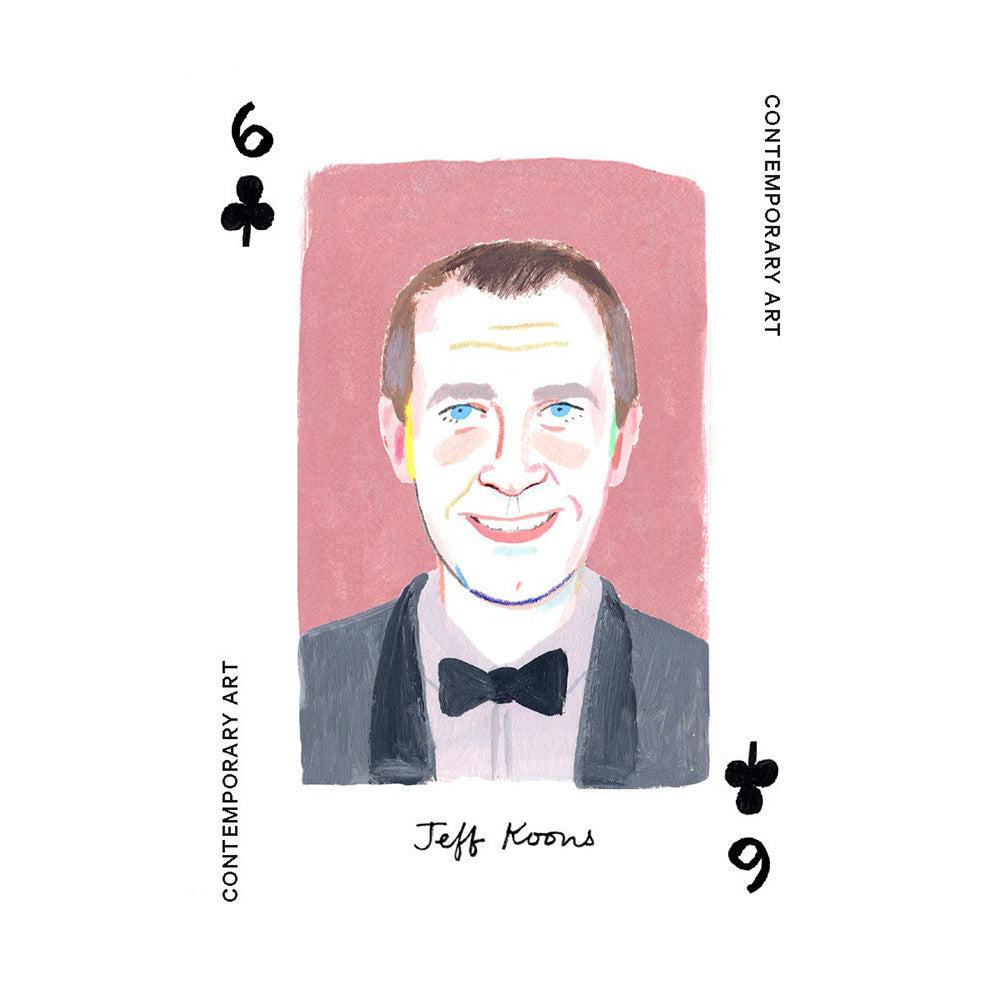 Jeff Koons card from &#39;Art Genius Playing Cards&#39;.