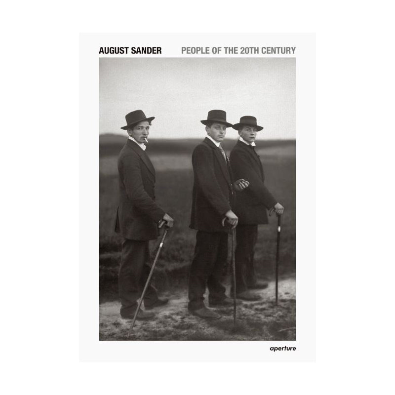 Cover of August Sander: People of the 20th Century; black and white photograph.