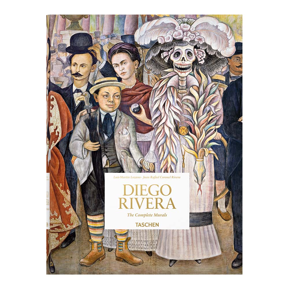 Cover of 'Diego Rivera: The Complete Murals.' Full color reproduction of Rivera's painting.