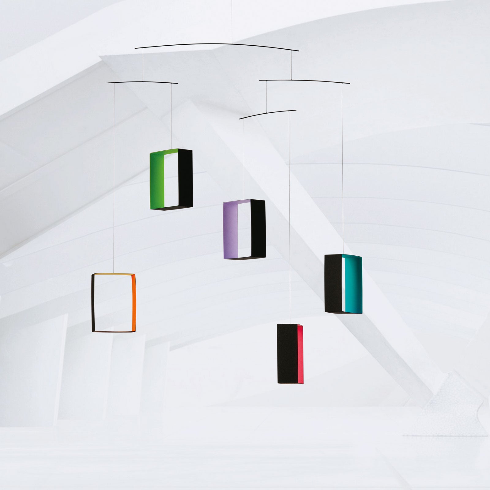 Perspectives Mobile hung on display.