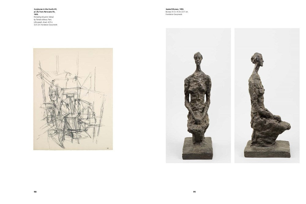 Interior spread from &#39;Alberto Giacometti&#39;, text and photo.