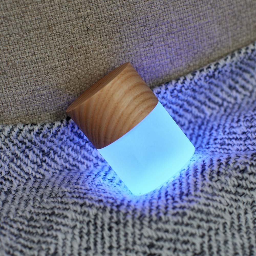 Mini lampe Lemelia multicouleurs bois rechargeable Gingko