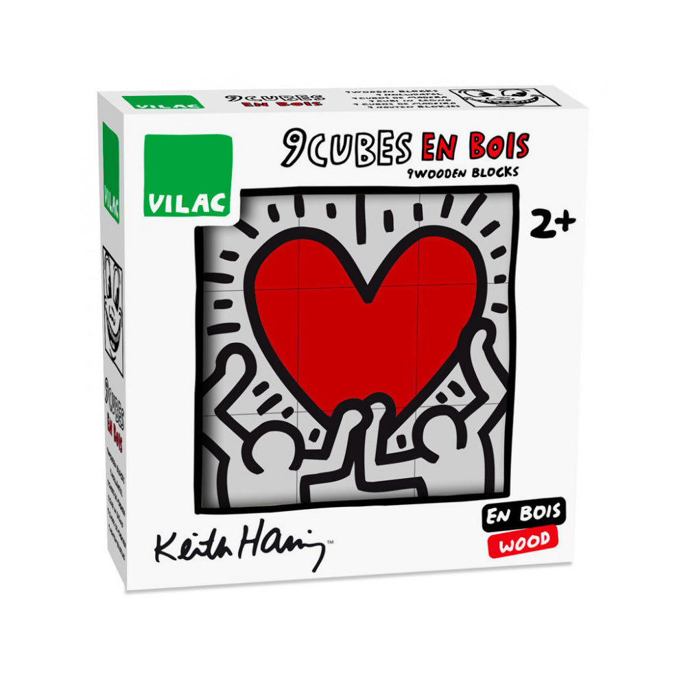 Keith Haring Wooden Cubes Puzzle - SFMOMA Museum Store