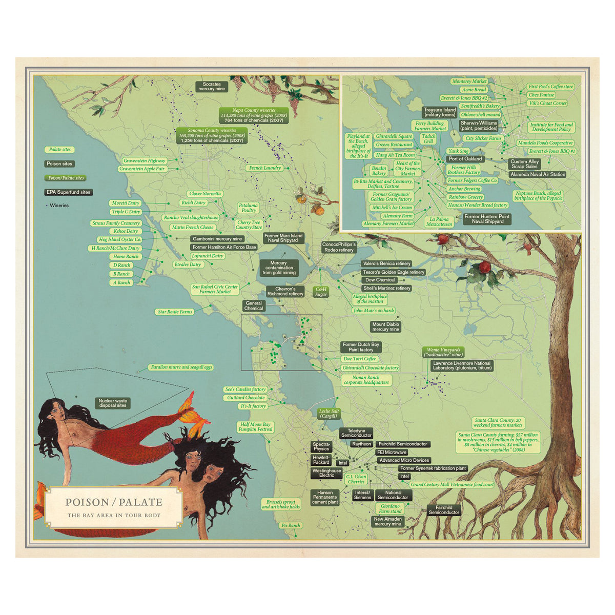 Infinite City: A San Francisco Atlas greater Bay Area map page.