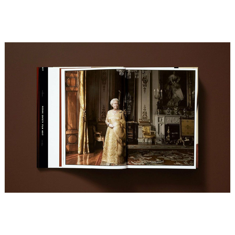 Interior spread from &#39;Annie Leibovitz,&#39; images in full color.