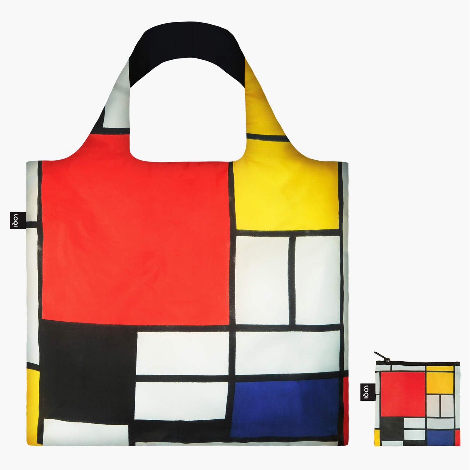 A front view  of the Mondrian Tote.