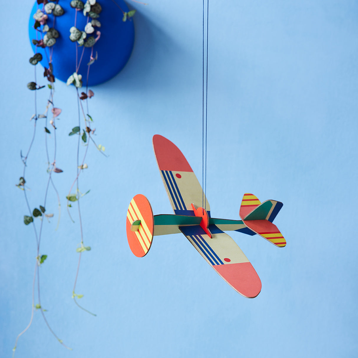 Photo of assembled Propeller Plane by Studio Roof, multicolored.