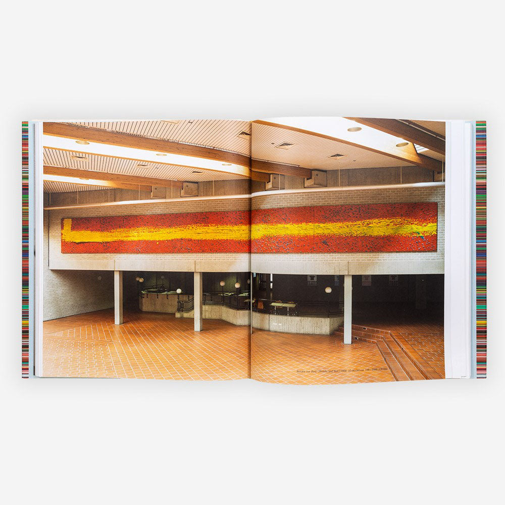 Interior spread from Gerhard Richter&#39;s Panorama, illustrations in full color, with caption text.