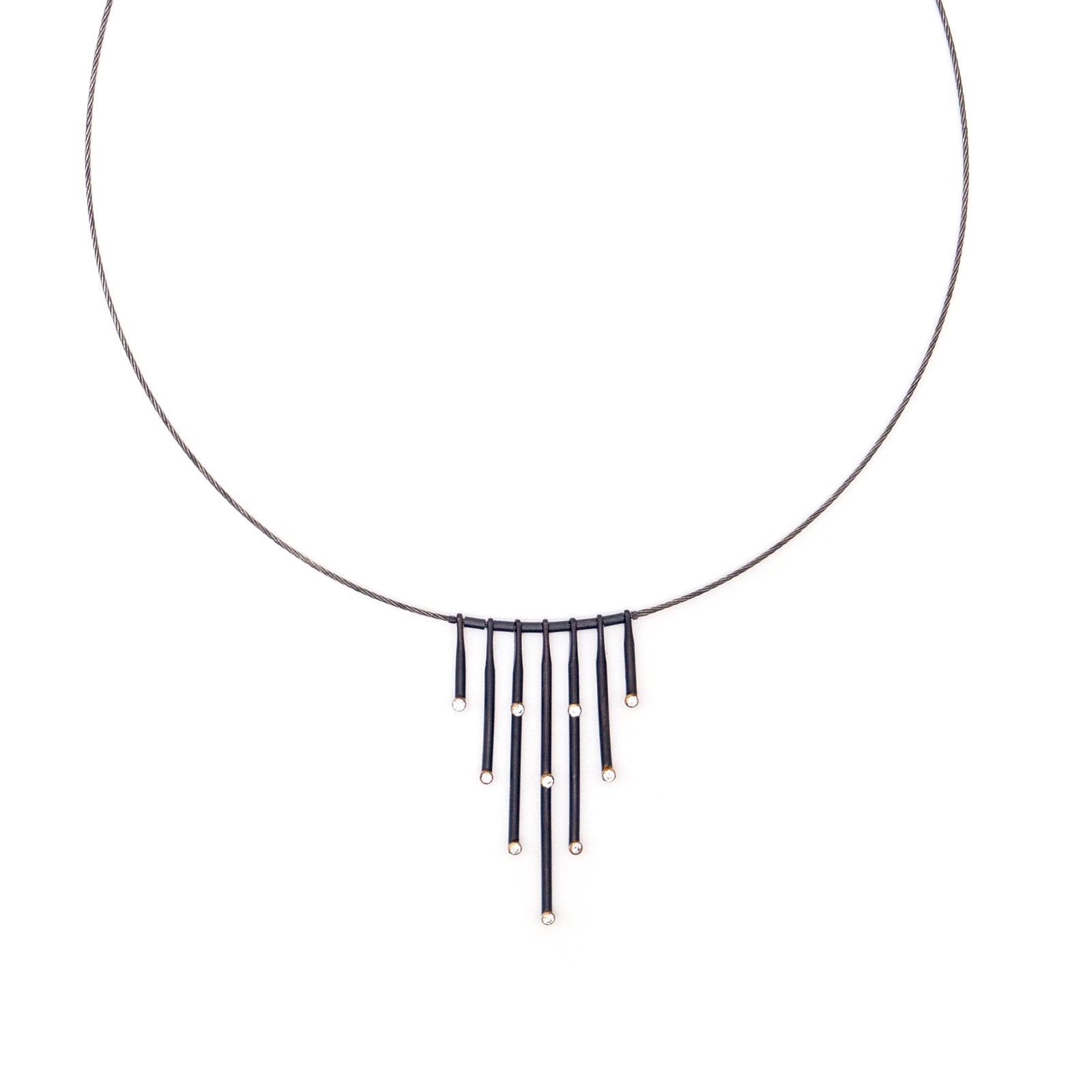 Close-up view necklace.