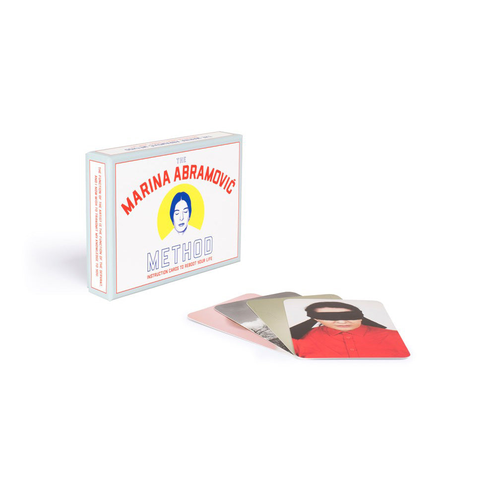 The Abramovic Method: Instruction Cards To Reboot Your Life's packaging.
