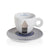 Set of 6 cappuccino cups with saucers and packaging.