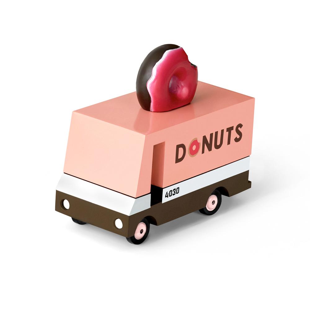 An angled front view of the Donut Candyvan.