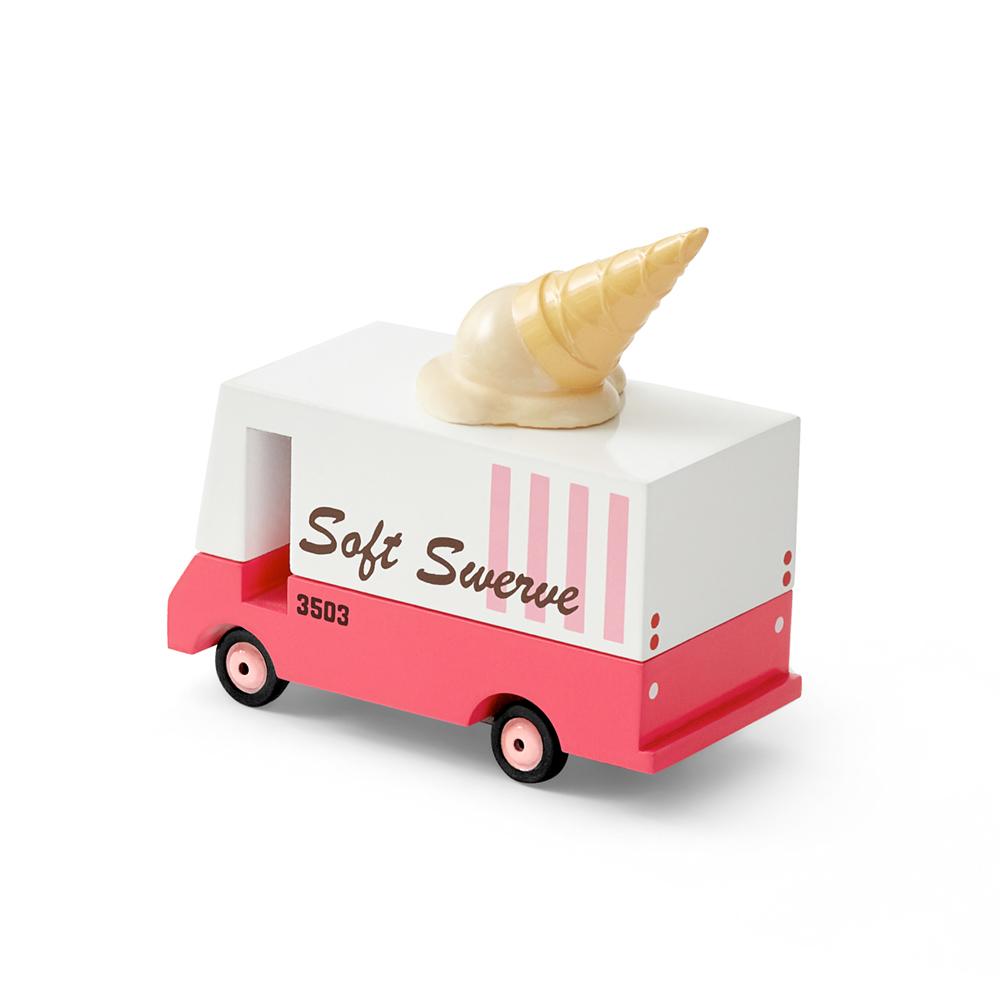 The Ice Cream Candyvan displayed from behind at an angled view.