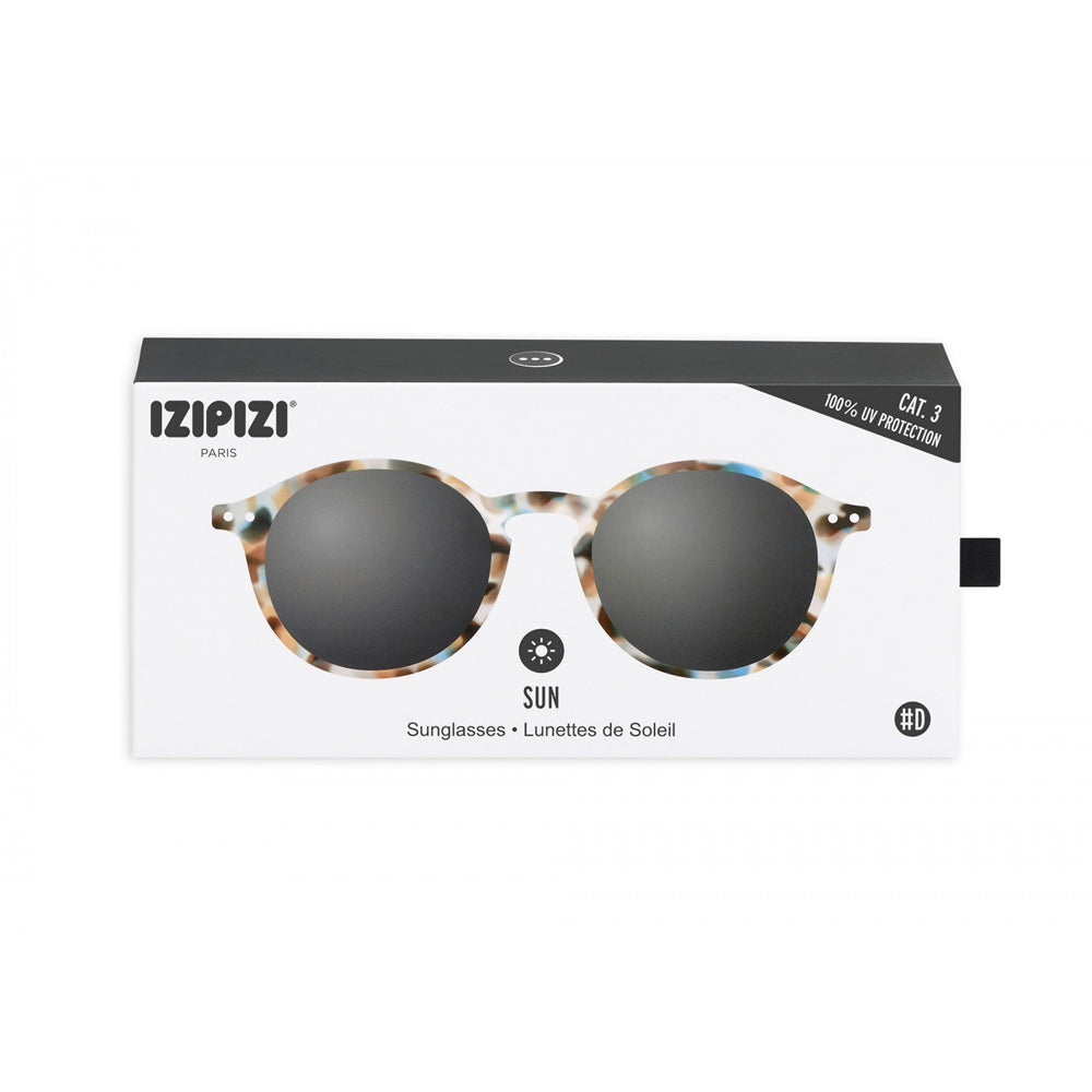 Lunettes De Soleil Izipizi Junior - Protection UV 100% Catégorie 3 - Modèle Pantos Bleu Tortue - 5-10 Ans