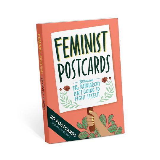 Feminist Postcards' packaging.