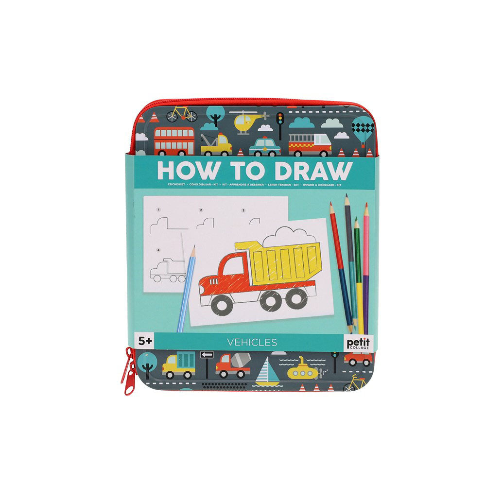 Front view of How To Draw Vehicles&#39; packaging.