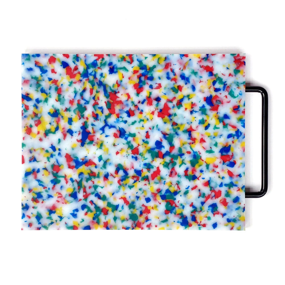 Large chopping block on display.