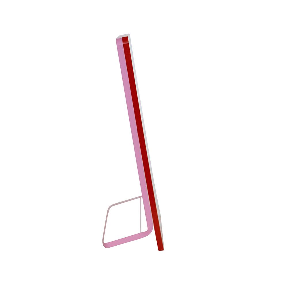 4x6 Magnet Frame: Red + Pink displayed facing forward.