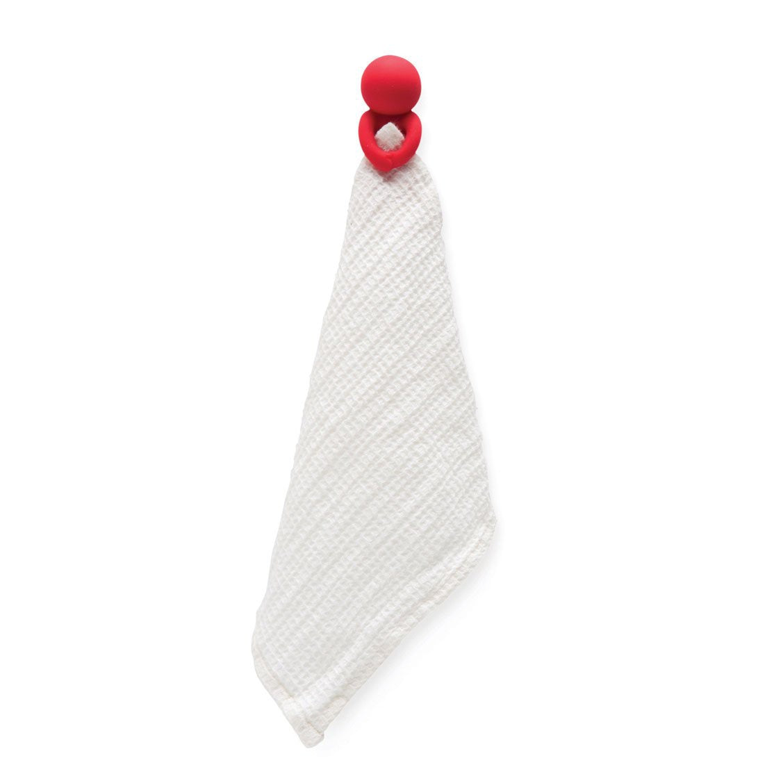 Modesto Towel Holder holding a white towel.