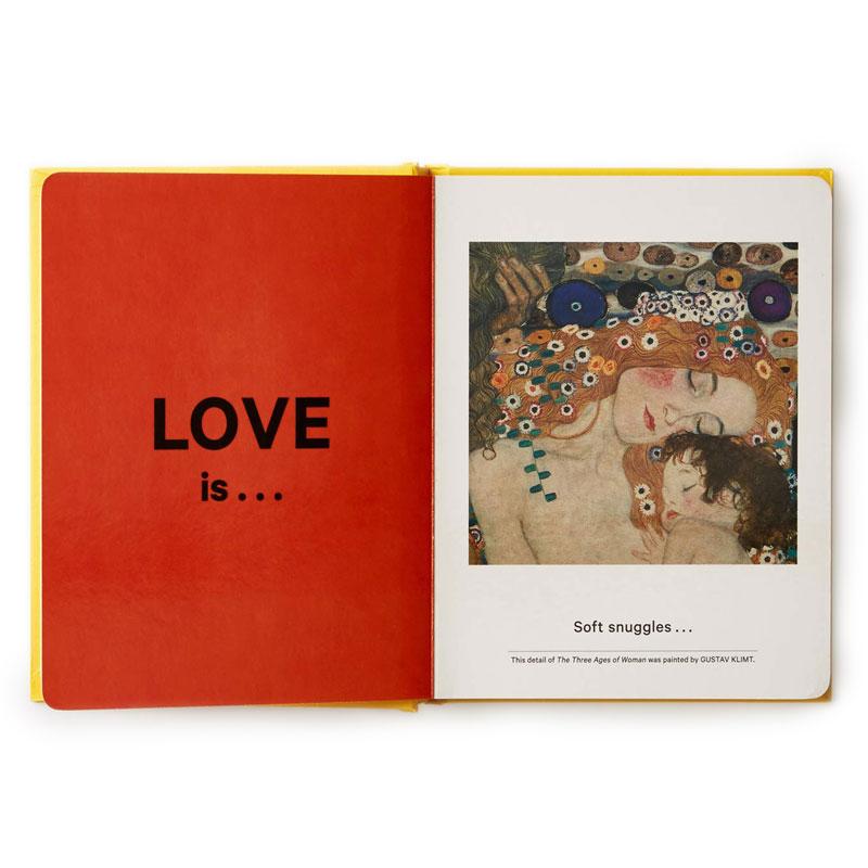 My Art Book of Love&#39;s Gustav Klimt artwork pages.