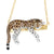 The Nach: Leopard Necklace's pendant up close.