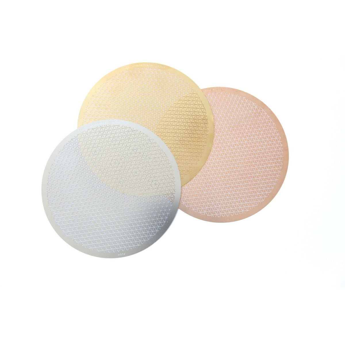 Push Mini Bowls: Set of 3 fanned out.