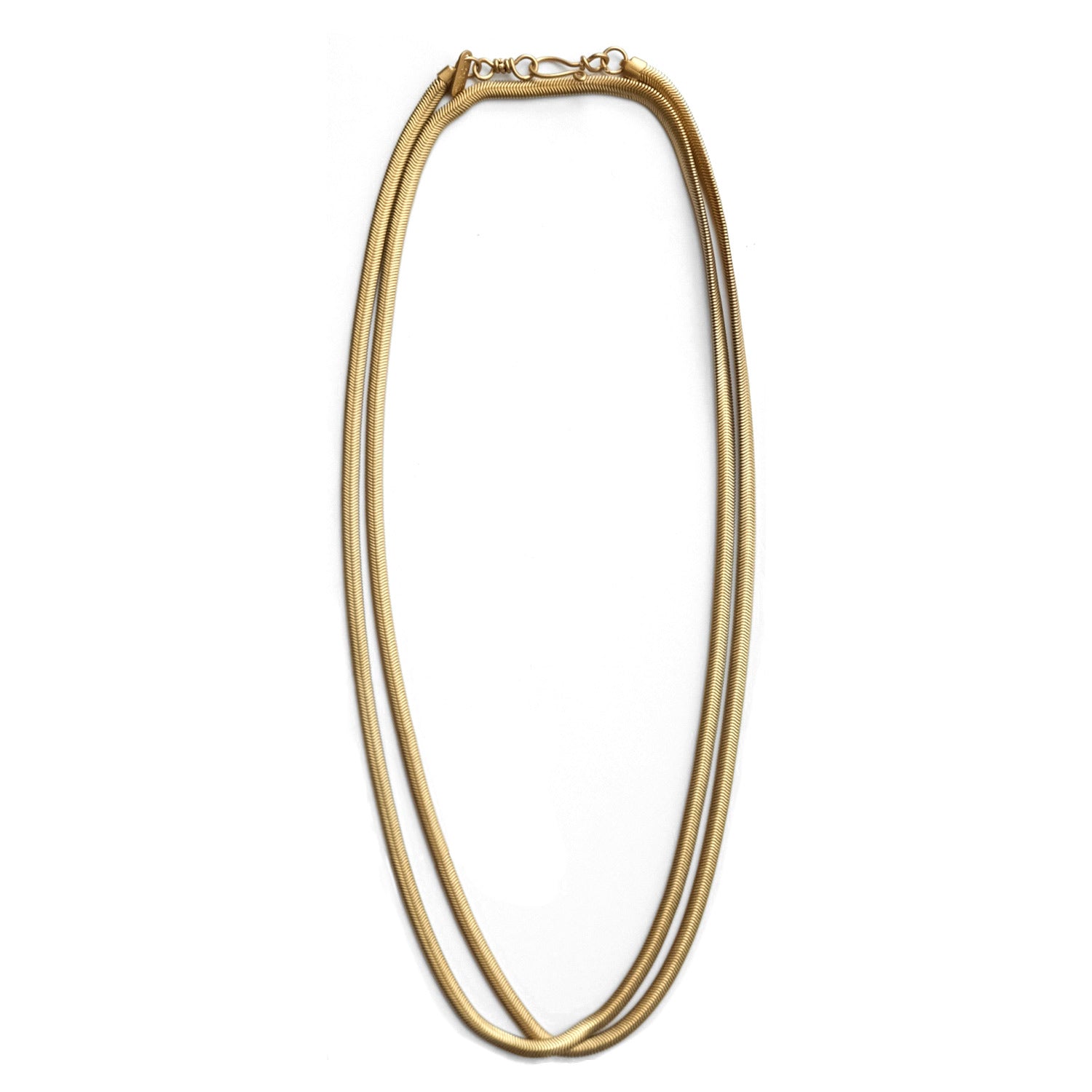 Sarah Cavender 36 inch Gold Snake Chain necklace.