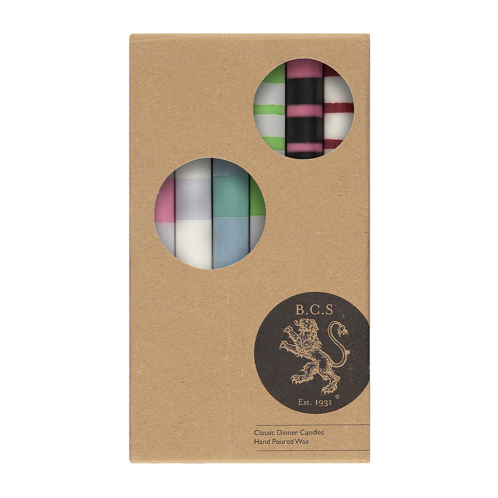 The multi-variable Striped Candles displayed side by side.