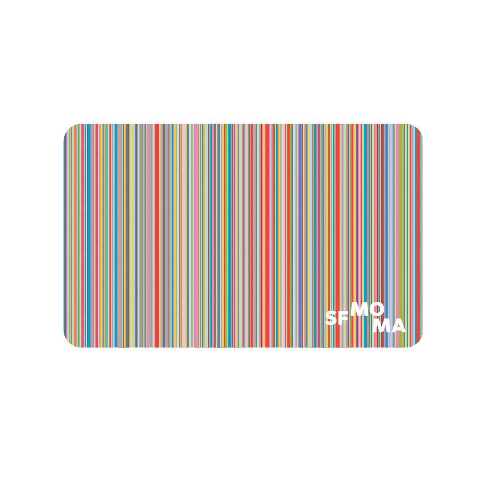 SFMOMA Stripe Travel Mousepad laid flat.