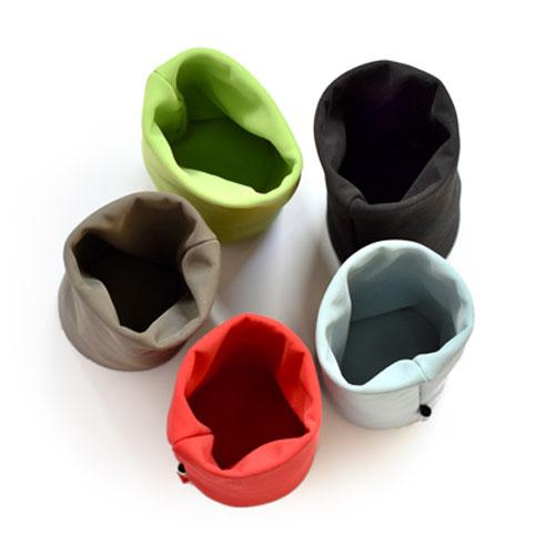 Top view of several Sacco Glasses Holders displayed together.