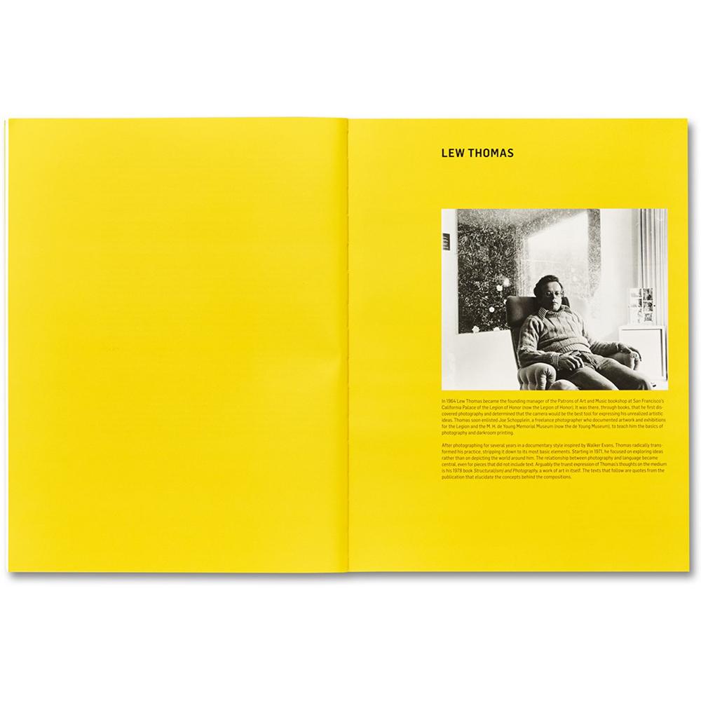 The Lew Thomas section of Thought Pieces: 1970s Photographs by Lew Thomas, Donna-Lee Philips, and Hal Fischer.