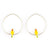 The Nach: Yellow Parrot Hoops on display.